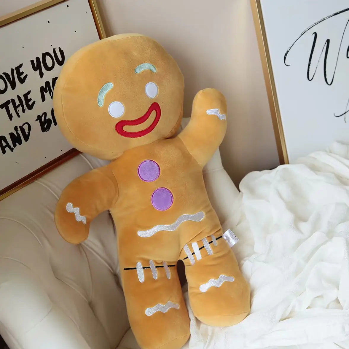Gingerbread Man Plush Toy Pillow