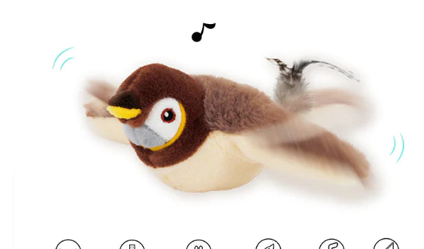 Interactive Flapping Bird Plush Toy
