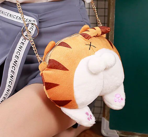 Cat Butt Plush Crossbody Bag