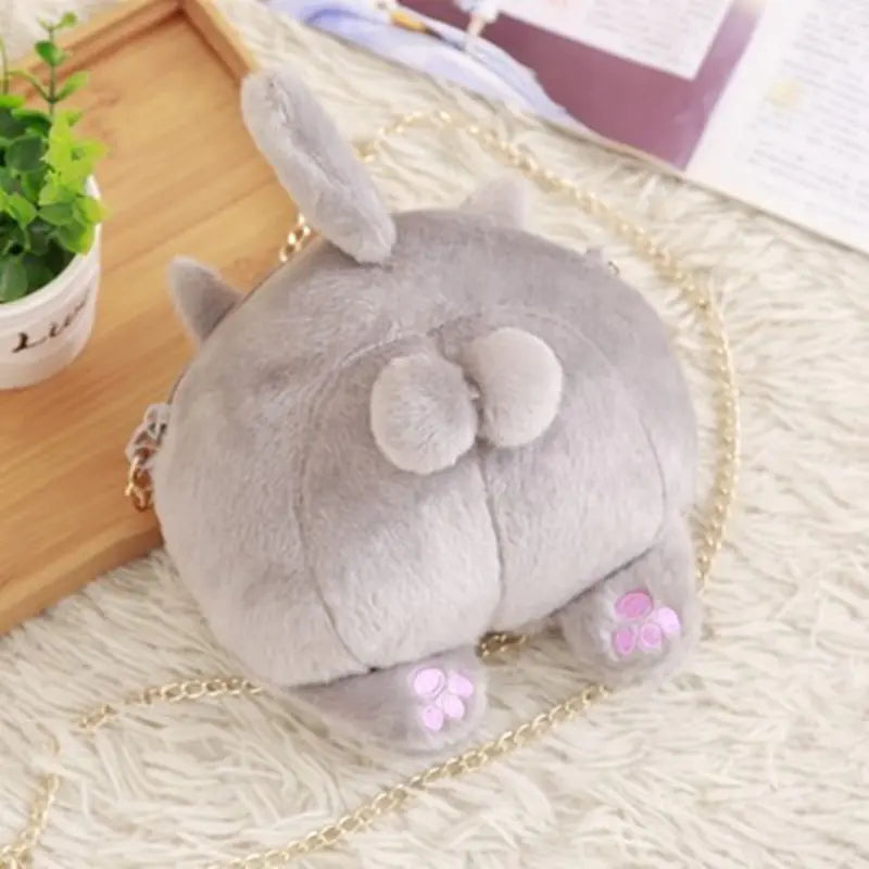Cat Butt Plush Crossbody Bag