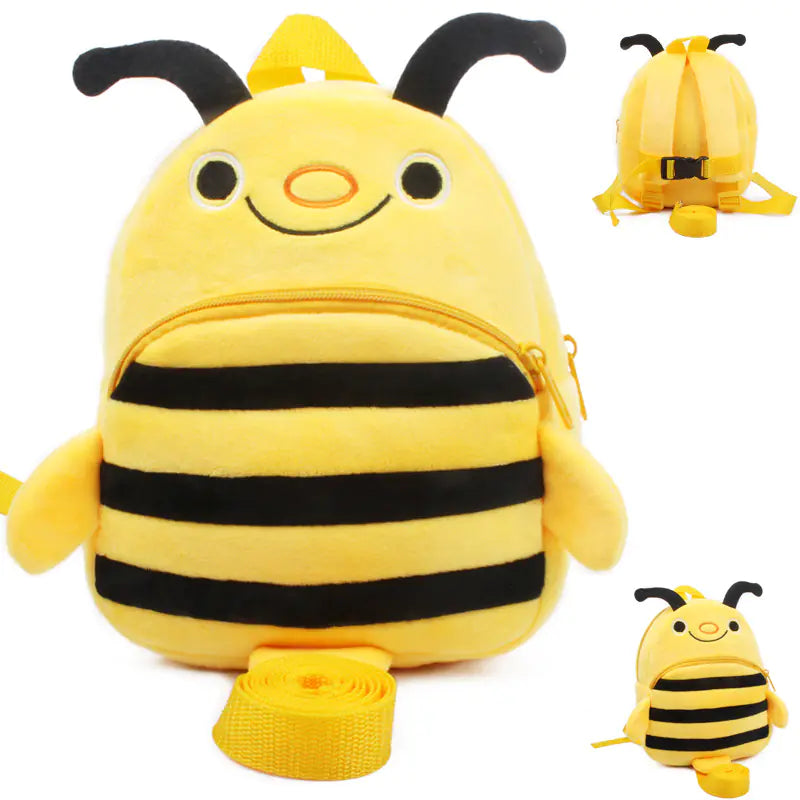 Cute Bee Plush Backpack for Kids