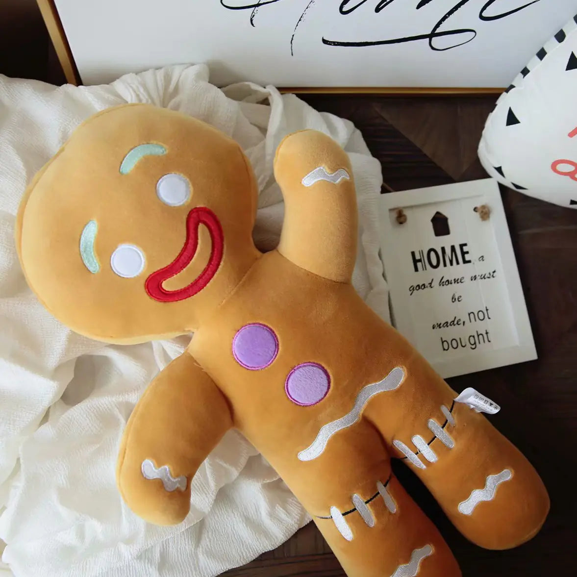 Gingerbread Man Plush Toy Pillow