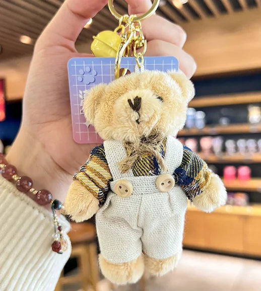 Cartoon Bear Plush Keychain Pendant