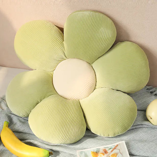 Soft Cartoon Flower Plush Pillow