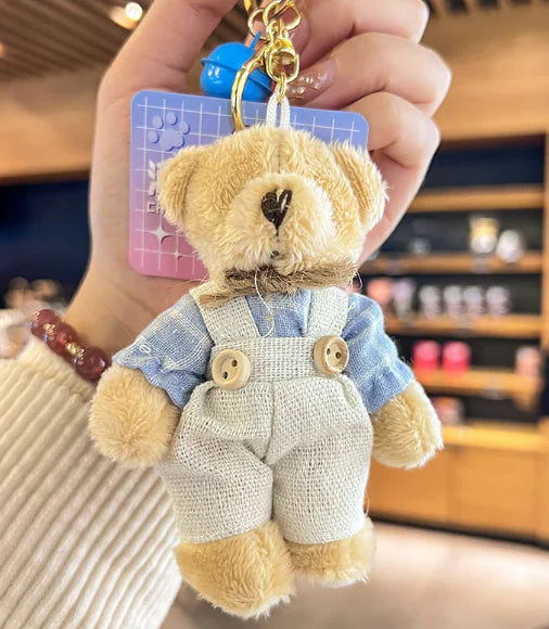 Cartoon Bear Plush Keychain Pendant