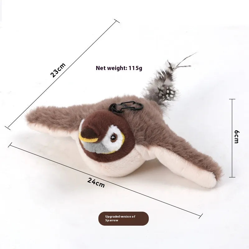 Interactive Flapping Bird Plush Toy